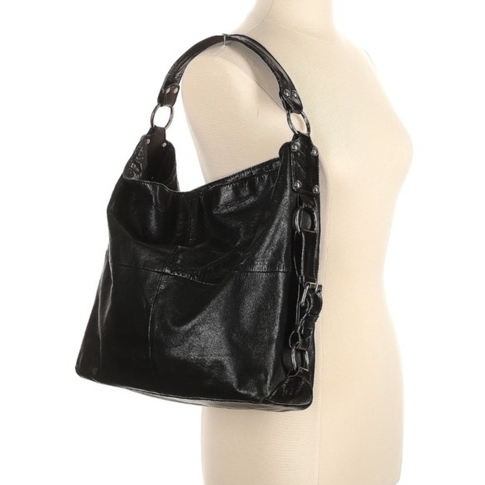Barney’s New York Black Leather Shoulder Bag
